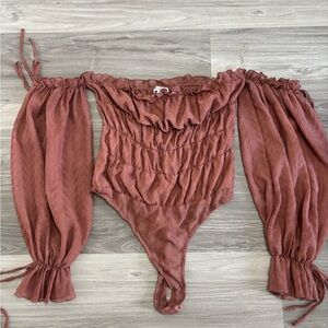 Fashion Nova Rust Bodysuit